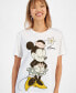 ფოტო #3 პროდუქტის Juniors' Minnie Mouse Cotton Relaxed-Fit Graphic T-Shirt