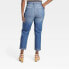 Women's High-Rise Vintage Cropped Straight Jeans - Universal Thread Indigo 4