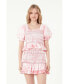 ფოტო #2 პროდუქტის Women's Tie-dye Smocked Detail Top