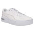 Фото #2 товара Puma Skye Metallic Lace Up Platform Womens White Sneakers Casual Shoes 37479701