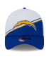 Фото #3 товара Men's White, Blue Los Angeles Chargers 2023 Sideline 39THIRTY Flex Hat