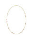 Round Cut, Pink, Gold-Tone Imber Strand Necklace