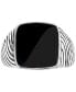 ფოტო #3 პროდუქტის EFFY® Men's Onyx Ring in Sterling Silver