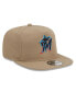 Men's Khaki Miami Marlins Golfer Adjustable Hat