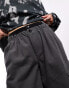 COLLUSION baggy utility trousers in charcoal