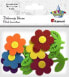 Фото #1 товара Детский декоративный набор Titanum Фетровые цветы 3D 55x100 мм mix 6 шт