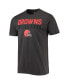 Men's '47 Charcoal Cleveland Browns Dark Ops Super Rival T-shirt