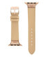 Фото #2 товара Ремешок для часов Anne Klein женский натуральной кожи розовый совместимый с Apple Watch 42/44/45/Ultra/Ultra 2