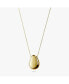 Gold Pendant Necklace - Pebble