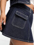 Фото #3 товара ASOS DESIGN Curve denim mini skirt in blue