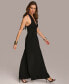 ფოტო #4 პროდუქტის Donna Karan Women's Halter Wide-Leg Jumpsuit