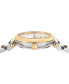 ფოტო #2 პროდუქტის Salvatore Women's Swiss Two-Tone Stainless Steel Bracelet Watch 30mm