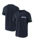 Фото #1 товара Men's NFL x Darius Rucker Collection by College Navy Seattle Seahawks Slub Henley T-shirt