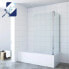 Duschwand für Badewanne mit Seitenwand