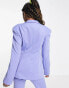 COLLUSION blazer with nipped in waist in lilac co-ord