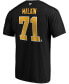 Фото #3 товара Men's Evgeni Malkin Black Pittsburgh Penguins Team Authentic Stack Name and Number T-shirt