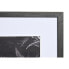 Photo frame DKD Home Decor 33 x 2 x 45 cm Crystal Black White/Black MDF Wood (6 Pieces)