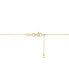 ფოტო #4 პროდუქტის Red Enamel Heart & Cut-Out LOVE Bar Pendant Necklace in 14k Gold, 17" + 1" extender