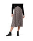 ფოტო #1 პროდუქტის Florence Women Pleat Skirt Black/Dusty Pink
