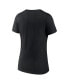ფოტო #2 პროდუქტის Women's Black Miami Marlins 2023 Postseason Locker Room V-Neck T-shirt