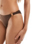 Фото #1 товара NA-KD ring detail bikini bottom in brown