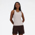 Фото #1 товара New Balance Women's Linear Heritage Rib Knit Racer Tank