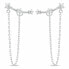 Фото #2 товара Silver chain earrings Hvézdy EA1105W