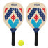 AKTIVE Set Padel Padel Playa Wood 21x1x44 cm 2/S