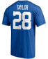 Фото #3 товара Men's Jonathan Taylor Royal Indianapolis Colts Player Icon Name and Number T-shirt