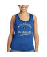 Women's Threads Dirk Nowitzki Royal Dallas Mavericks Name and Number Tri-Blend Tank Top