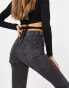 Topshop Original high rise Mom jeans in washed black