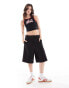 New Era chicago bulls crop top in black multi