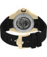 ფოტო #2 პროდუქტის UFC Men's Pro Automatic Black Polyurethane Watch, 45mm