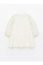Фото #4 товара Платье для малышей LC WAIKIKI Standart Kalıp Poplin Kumaştan Yakası Dantel Detaylı Kız Bebek Elbise