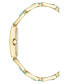 ფოტო #2 პროდუქტის Women's Quartz Gold-Tone Alloy LinkTurquoise Bracelet Watch, 21mm