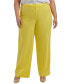 Фото #1 товара Plus Size Lux Highline Tab-Waist Pants