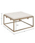 Фото #6 товара Greenwich 35" Square Upholstered Metal Base Ottoman, Coffee Table