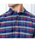 Фото #2 товара Mens' Organic Long Sleeve Flannel Double Pocket Button Down Shirt