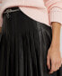 ფოტო #3 პროდუქტის Women's Mini Leather A-Line Skirt