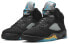 Фото #4 товара Jordan Air Jordan 5 "Aqua" 湖水 中帮 复古篮球鞋 男款 黑蓝 / Кроссовки Jordan Air Jordan DD0587-47