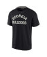 Фото #2 товара Men's and Women's Black Georgia Bulldogs Super Soft Short Sleeve T-shirt