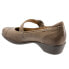 Softwalk Chatsworth S1755-312 Womens Brown Narrow Mary Jane Flats Shoes