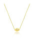 Фото #1 товара Yellow Gold Tone Evil Eye and CZ Necklace