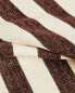 Striped chenille throw