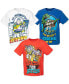 Фото #1 товара Toddler Boys Pixar Toy Story Rex Buzz Lightyear Woody 3 Pack T-Shirts to