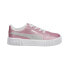 Фото #2 товара Puma Carina 2.0 Glitter Lace Up Toddler Girls Pink Sneakers Casual Shoes 391413