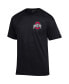 Фото #3 товара Men's Black Ohio State Buckeyes Team Stack 2-Hit T-shirt