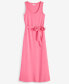 Women's Scoop-Neck Waist-Tie Maxi Dress, Created for Macy's