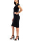 Фото #3 товара Women's Lace Short-Sleeve V-Neck Dress