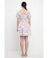 ფოტო #3 პროდუქტის Women's Tiered Smocked Mini Dress